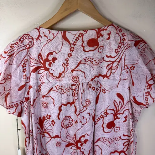 Vertigo Paris NWT Size Large Shift Dress with Floral Abstract Pattern Beaded