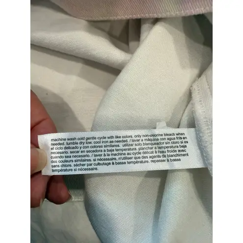 Eloquii Button Front Boxy Denim Jacket Tie Dye Oversized Fit Pink Women Plus 14