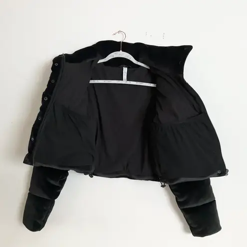 Alo Yoga Ribbed Velour Gold Rush Puffer Black S