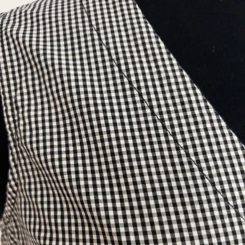 Max jeans Gingham Sleeveless Blouse NWOT