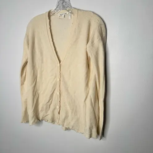 Helmut Lang Helmet Lang lightweight cream cardigan top size medium - Image 2