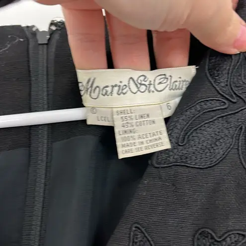 Vintage Marie St. Claire Size 6 Linen V