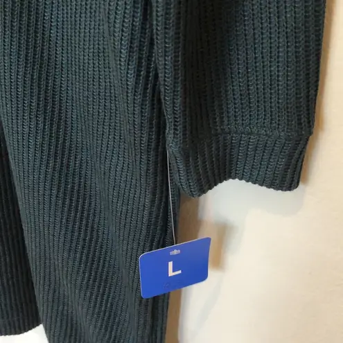 Mondetta long sleeve collar dress, green, L