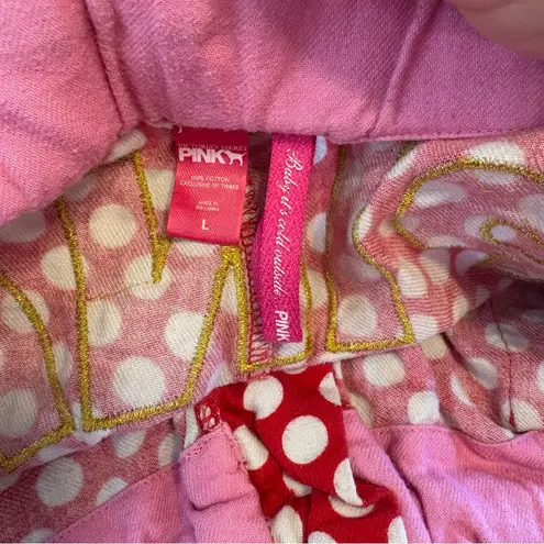 PINK - Victoria's Secret PINK Victoria’s Secret Y2K Red Polk A Dot Wide Leg Pajama Pants Baggy Booty Logo