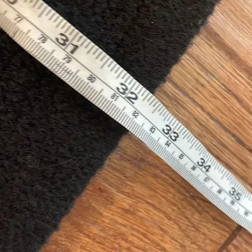 T Tahari wool blend black funnel neck snap closure peacoat 8