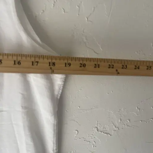 Laffaire Size Large White Cotton Cottage Peasant Boho Embroidered Top