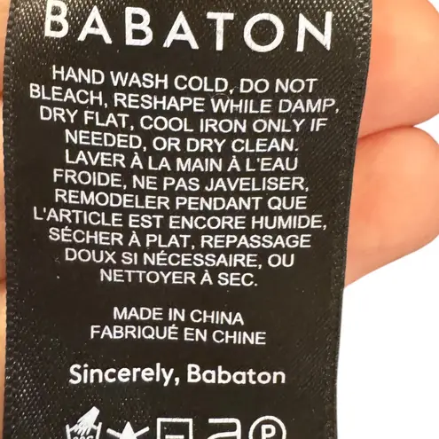 Babaton Aritzia Lexicon Pullover Sweater Long Puff Sleeve Black Size Small