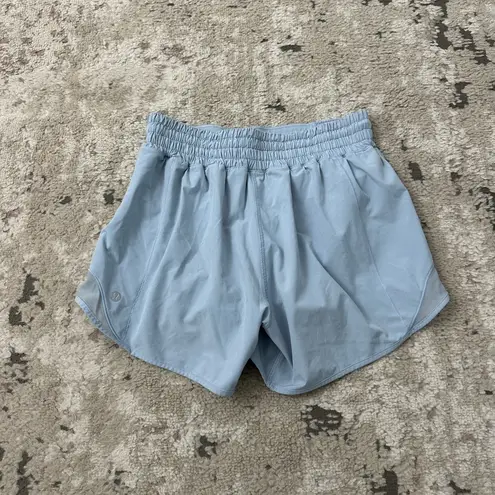 Lululemon  Hotty Hot High-Rise Short 4" Size 4 Tall - Blue Linen