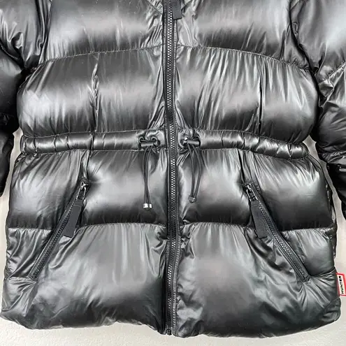 Hunter Black Nylon Zip Up Hooded Puffer Jacket Women’s Size XS/US 4