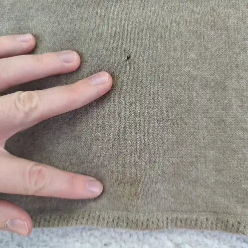 Neiman Marcus Cashmere Sweater Womens Taupe Crew Neck 100% Pure Cashmere Large