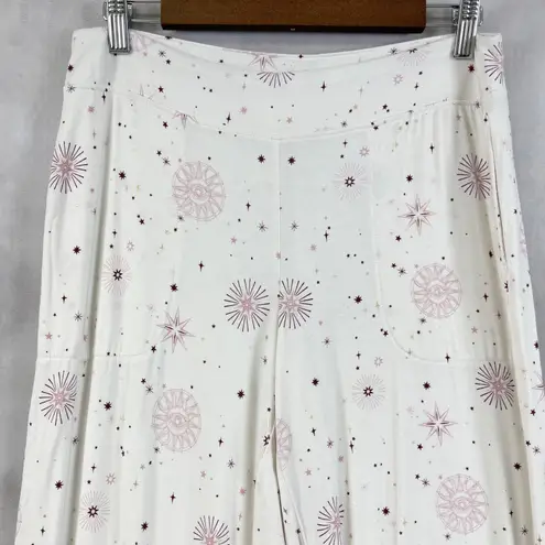 Soma Womens Pants Medium Cool Nights Lounge Soft Relaxed Fit Celestial Sleepwear