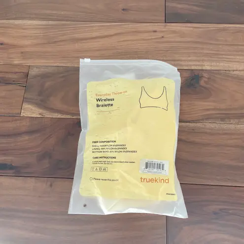 Truekind Everyday Throw on Wireless Bralette Bralette Beige Size L Tan Size L