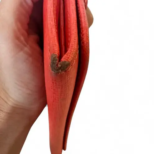 Furla Babylon XL Continental Wallet Pink Salmon Saffiano Leather