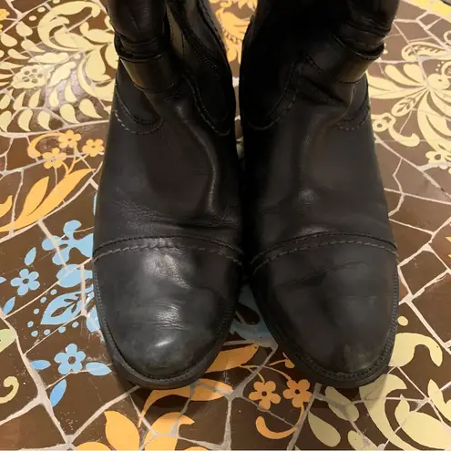 LEATHER EQUESTRIAN BOOTS with Zip Sz: 8.5/ 39 EU Size undefined