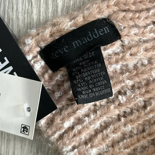 Steve Madden nwt //  fringe tassel mixed media knit winter scarf