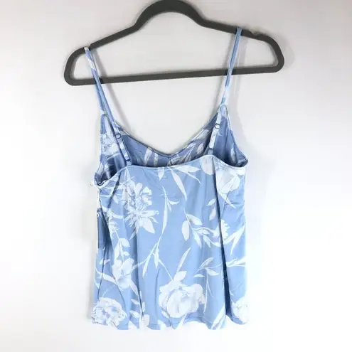 P.J. Salvage Womens Top Luxe Floral Cami In Ice Blue Lounge Pajama S