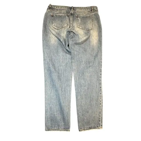 Dear John Jeans Womens 26 Blue Distressed Straight Leg Classic Everyday Denim