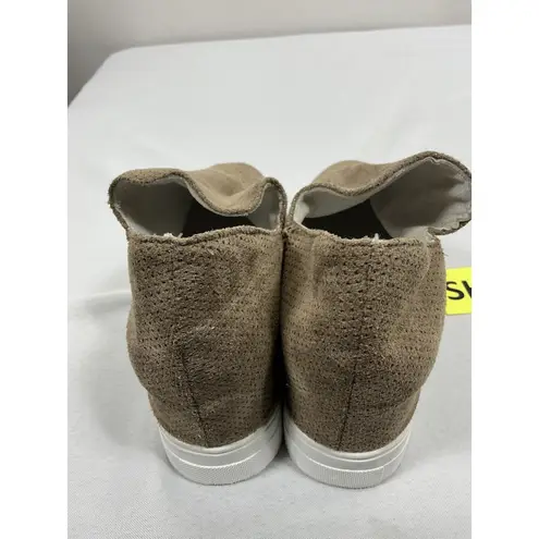 Womans Pullon Casual Booties Eu 41 Us 10 Hidden Wedge Side Cutouts Tan Brown