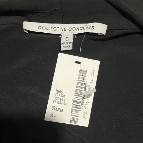 Collective Concepts NWT Black Sleeveless Blouse Top