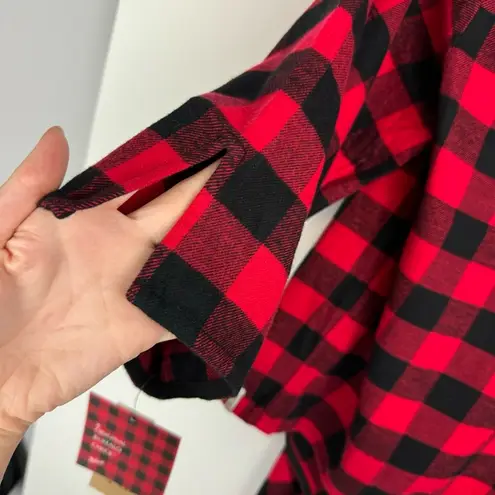 Woolrich NWT Pemberton Wrap Cardigan Sz M/L Buffalo Plaid Check Cotton