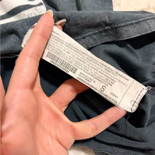 Stradivarius Gray AC/DC Graphic Tee