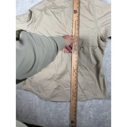 5.11 Tactical Shirt Women's Large Beige Cargo Button Long Sleeve Ripstop Work