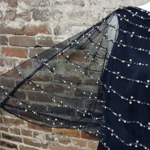 Betsy and Adam $309 NWT Formal Evening Gown 22W Blue Mother of Bride Dress Wedding