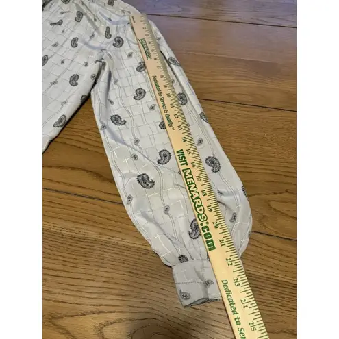 Judy Bond Blouse Paisley Sheer Size 12 Retro 70s 80's Buttons Designer Career