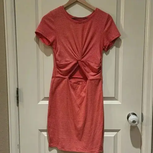 Abercrombie and Fitch red striped dress Size M