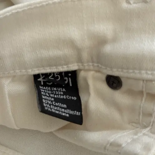 Ksubi Women’s Hi N Wasted Ankle Crop Jeans in White | 25