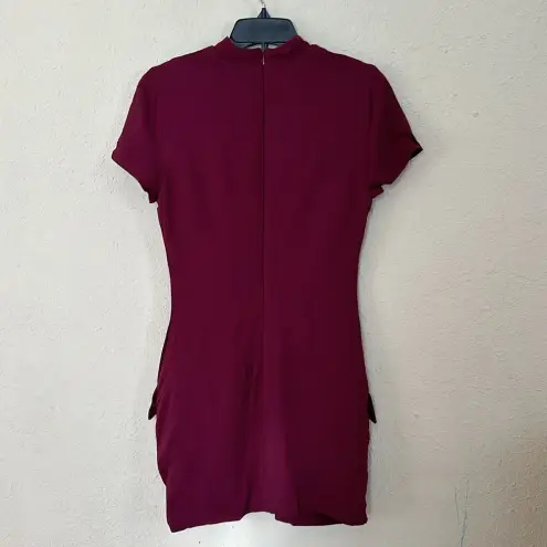 House Of CB  'Alia' Mulberry‎ Mini Dress NWOT wine purple burgundy size L