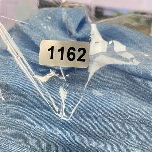 Fever Ruffle Sleeve Blouse Flowy Off Shoulder Top Baby Blue XL Peasant Beachy