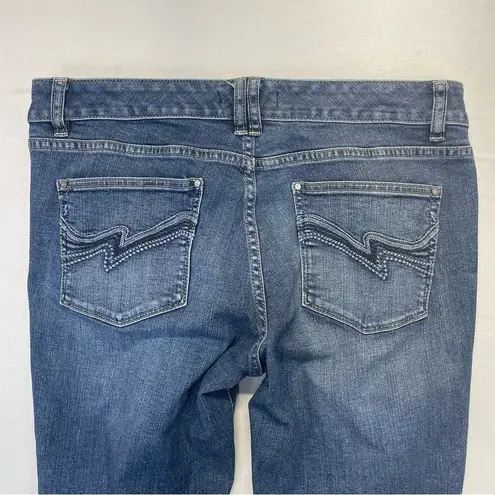 White House | Black Market  Jeans size 10 Short medium wash bootcut Y2K denim blanc