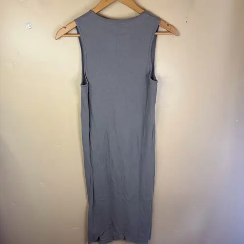 Frank & Eileen Frank‎ & Eileen Easy Side Slit Tank Dress Light Grey Size Small Classic Travel