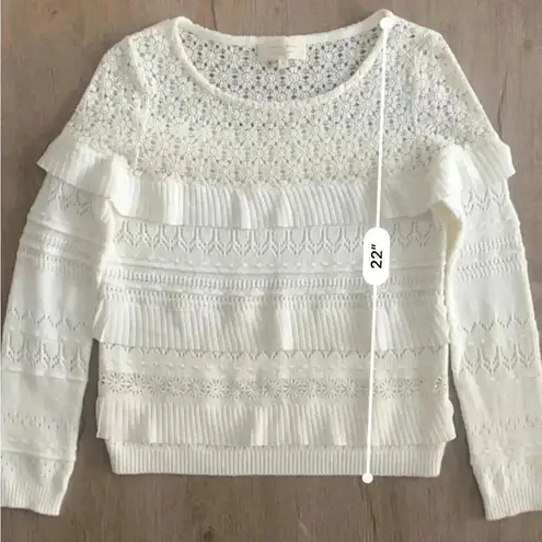 Sézane La Maille Tilla Jumper Sweater - White Ivory - Size XS