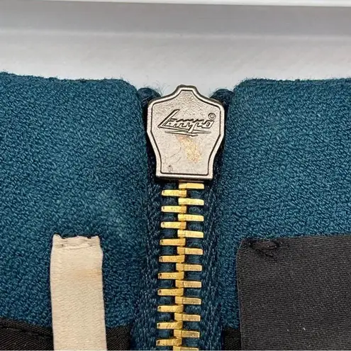 ROLAND MOURET JEDDLER TEAL CREPE CAP SLEEVE DRESS SIZE 14 Green