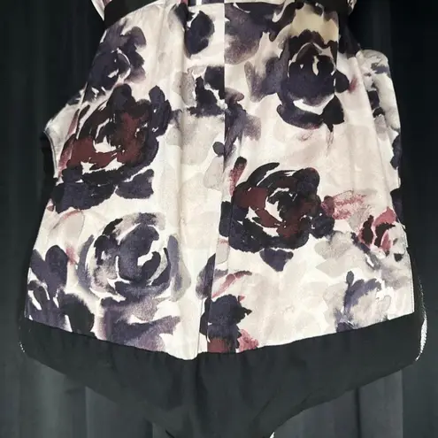 Simply Vera Verawang Purple Floral Empire Dress Size 2X