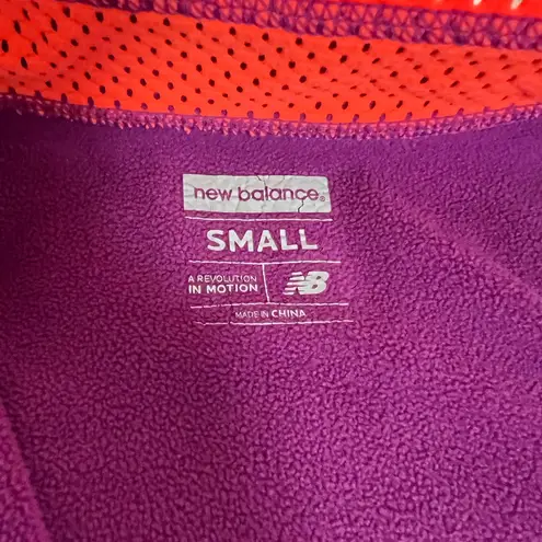 New Balance  Purple‎ Fleece Pullove Size Small