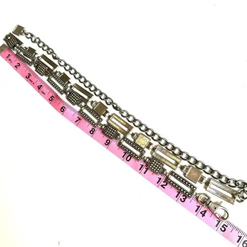 Silver tone Chain hip Belt