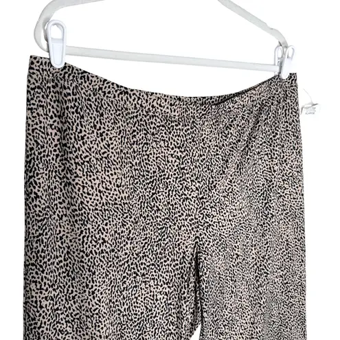 Alfani Intimates Leopard Long Sleeve Button Down Pajama Top & Bottoms Set XL Pjs