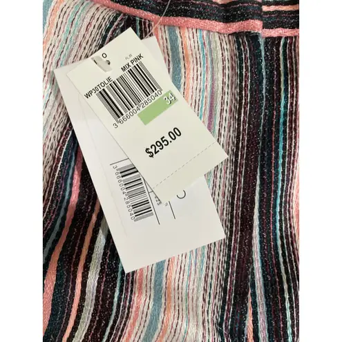 IRO Tolie Pleat Front Short Stripe High-Waist Shorts