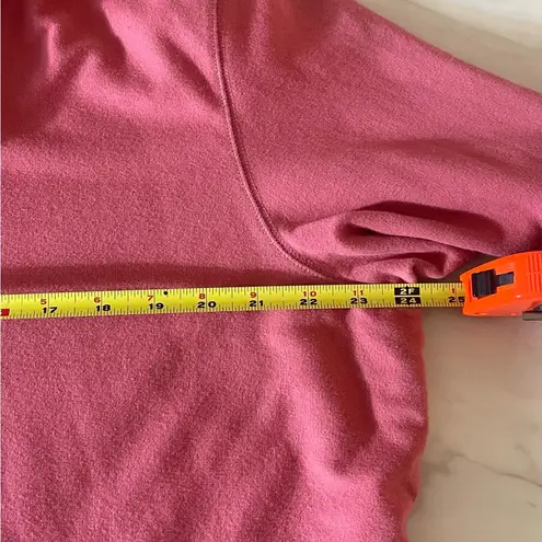 L.L. Bean Sherpa Lined Zip Hoodie XL Coral Pink Fleece Hooded Jacket