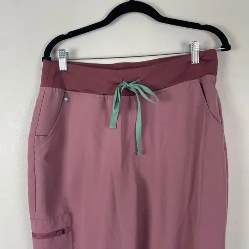 FIGS  Technical Collection Scrub Top & Jogger Pants Set Mauve Pink M Top L Pants thumbnail 6
