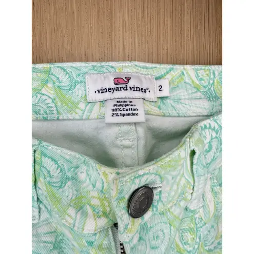 Vineyard Vines  Women's Coastal Print Skinny Jeans Pants size 2 2085