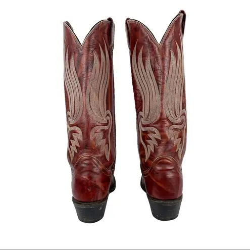 Tony Lama Gold Label Womens Western Cowgirl Boots Red Leather Sz 5 B