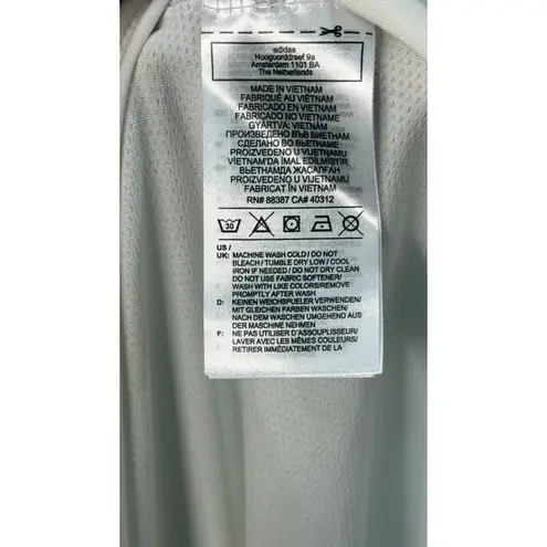 Adidas  Women's Team USA Olympic‎ Polo Shirt White Striped Size Medium