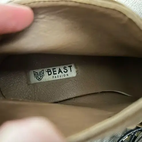 Beast Fashion Tan Western Style Suede Fringe Booties