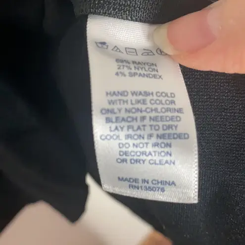 C Wonder rhinestone embellished peplum top sz S