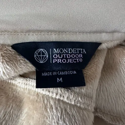 Mondetta Raincoat Hooded Longline Soft Shell Warm Beige Coat Size Medium - Image 6