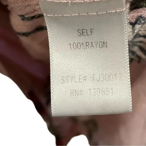 Oddy Dusty Rose Cropped Boho Hippie Cottagecore Floral Bell Sleeve Relaxed Top Size M